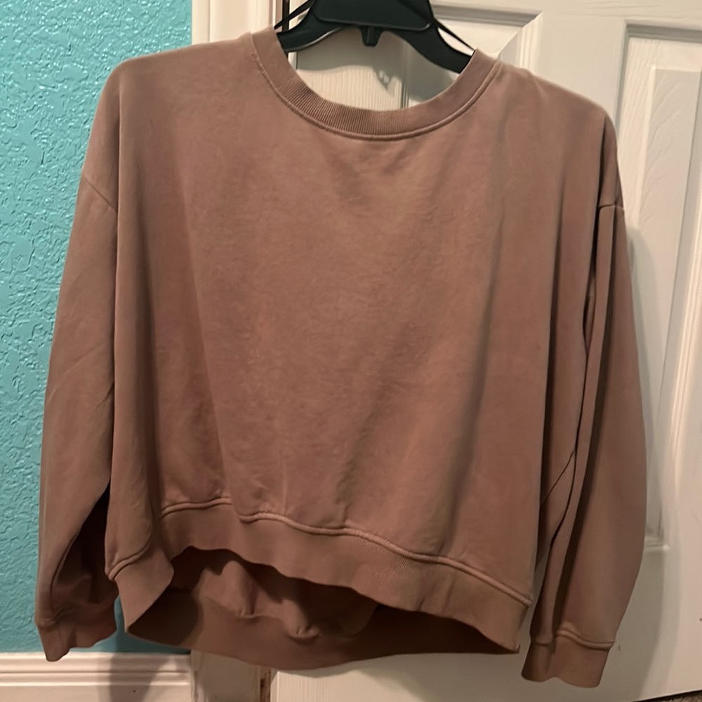brown sweater
